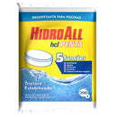 Cloro Tablete para Piscina Hidroall HCL Penta de 200g Branco
