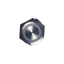 Interruptor ON-OFF de Inox com LED Vermelho (12V)