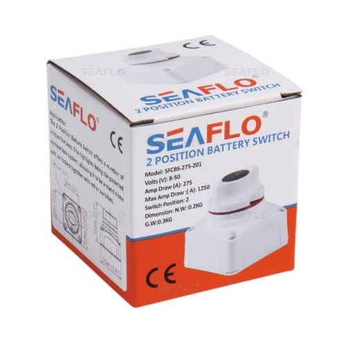 Chave de bateria SEAFLO p/ 1 bateria 275A ON/OFF