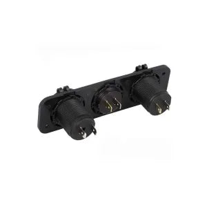 Painel de Tomada USB e Voltímetro com Iluminação - 12V / 24V