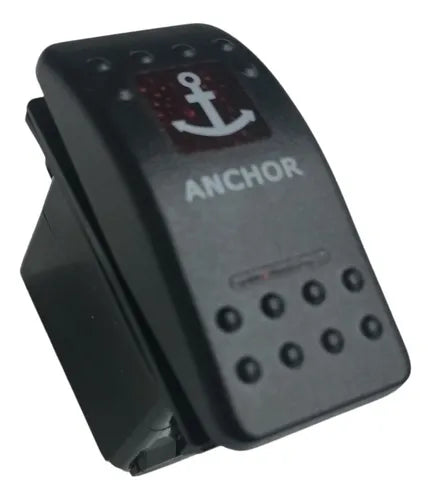 Interruptor Momentâneo de Âncora ON-OFF-ON com 7 Pinos