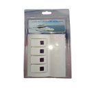 Painel Náutico 12v/24v Elétrico De Instrumentos Branco 4 Botões