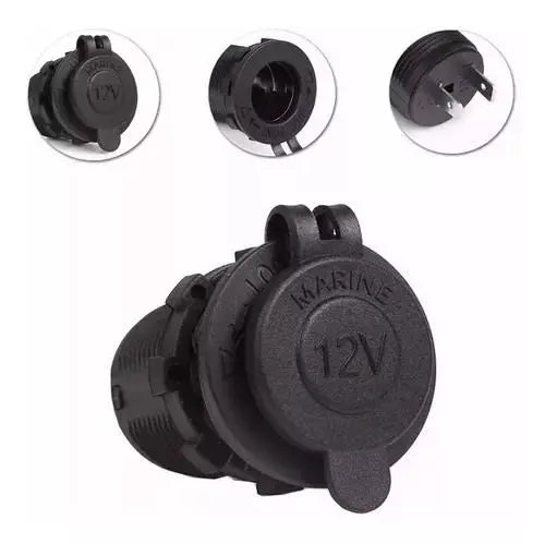 Tomada Polarizada para Acendedor de Cigarros em Nylon - 12V/24V