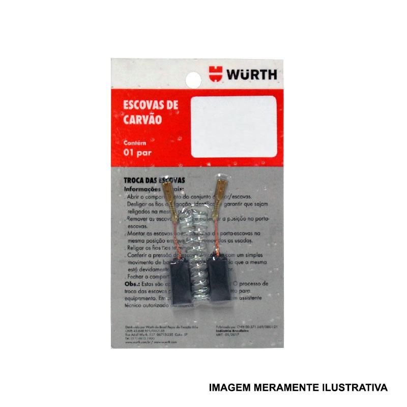 Escova de Carvão para Esmerilhadeira/Lixadeira Bosch - Marca Wurth
