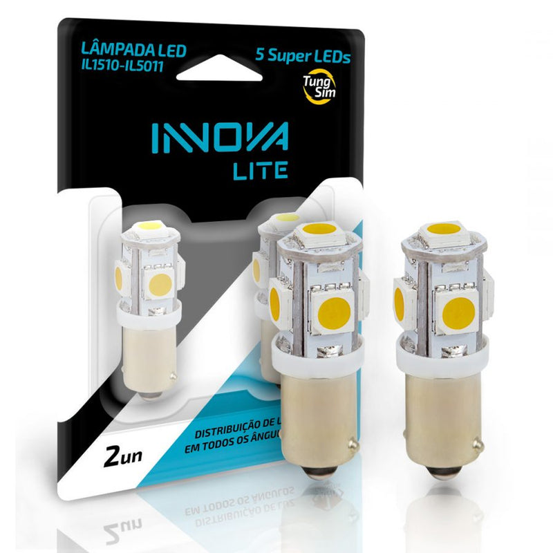 Par de Lâmpadas LED Innova Lite - Branco Quente 12V e 24V