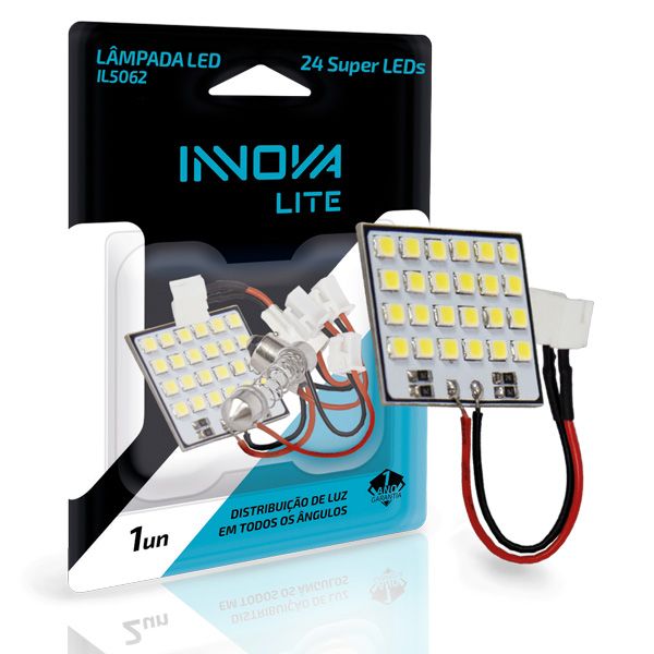 Luminária de Teto LED (Dome Light) Innova Lite IL-5062 - 24 LEDs - 24V - Branco Frio
