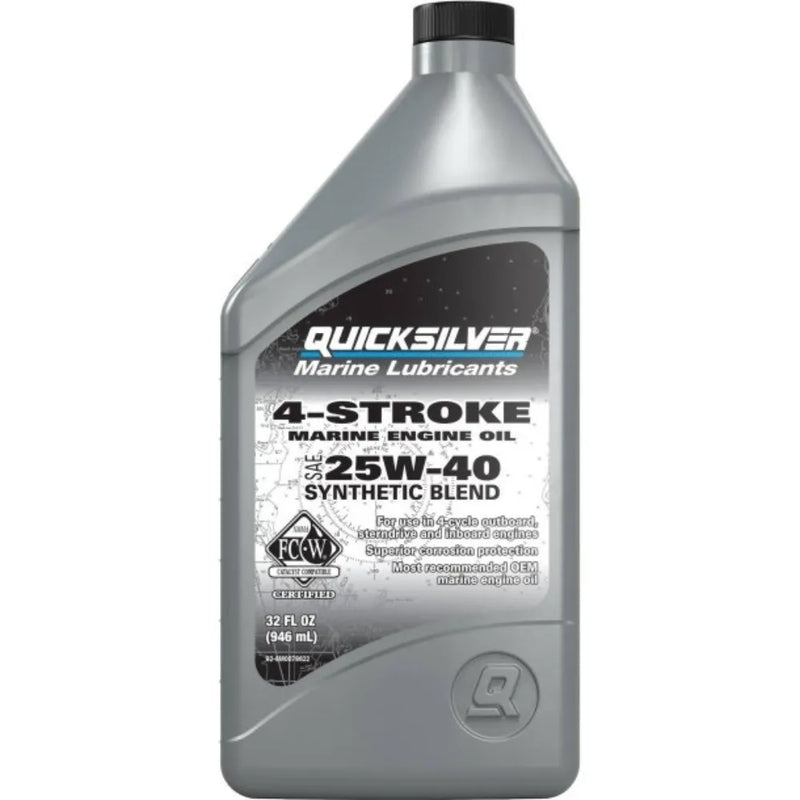 Óleo de Motor Quicksilver 4T 25W40 - 1 Litro