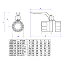 Válvula Esfera Hidráulica Registro Alta Pressão  Deca 1.1/2' , 1/2 ,1 , 3/4 , 1.1/4 , 2 ,