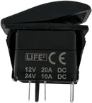 Interruptor com Função On-Off-On Led Vermelha 4 Pinos